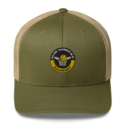 Club Amber Basketball Kilkenny Trucker Cap - Designed by Moon Behind The Hill Available to Buy at a Discounted Price on Moon Behind The Hill Online Designer Discount Store