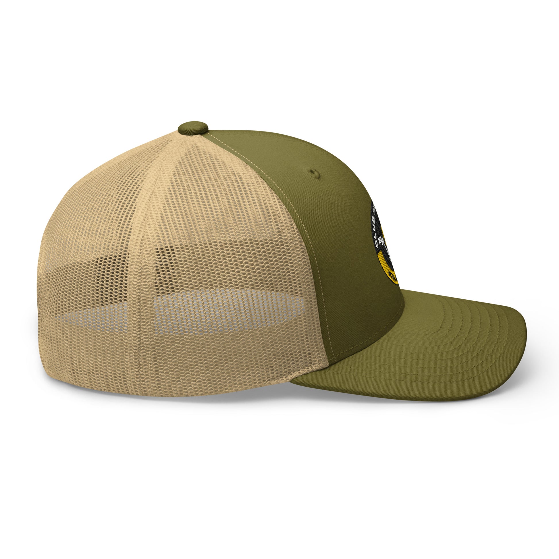 Club Amber Basketball Kilkenny Trucker Cap - Designed by Moon Behind The Hill Available to Buy at a Discounted Price on Moon Behind The Hill Online Designer Discount Store