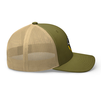 Club Amber Basketball Kilkenny Trucker Cap - Designed by Moon Behind The Hill Available to Buy at a Discounted Price on Moon Behind The Hill Online Designer Discount Store