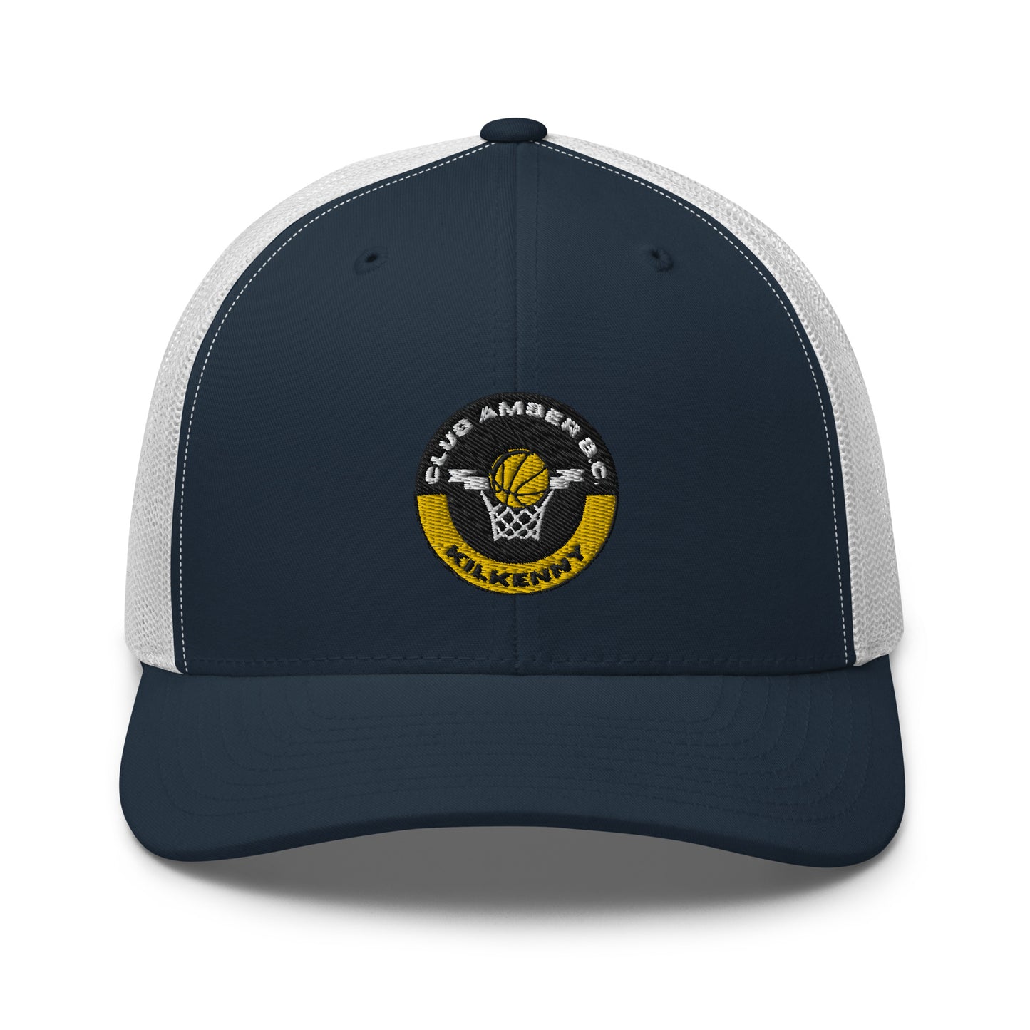 Club Amber Basketball Kilkenny Trucker Cap - Designed by Moon Behind The Hill Available to Buy at a Discounted Price on Moon Behind The Hill Online Designer Discount Store