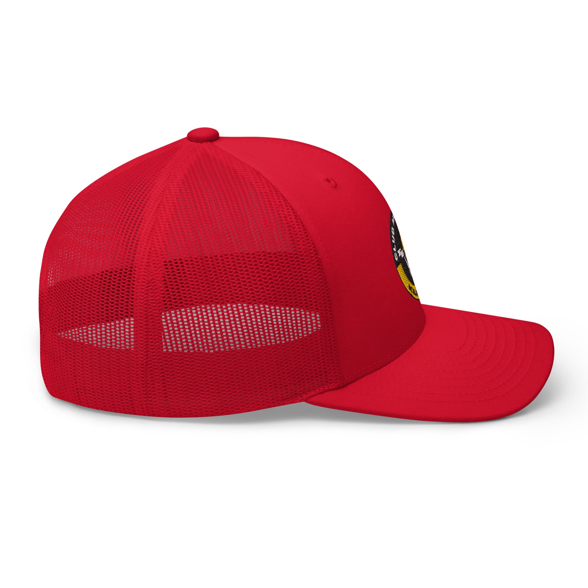 Club Amber Basketball Kilkenny Trucker Cap - Designed by Moon Behind The Hill Available to Buy at a Discounted Price on Moon Behind The Hill Online Designer Discount Store