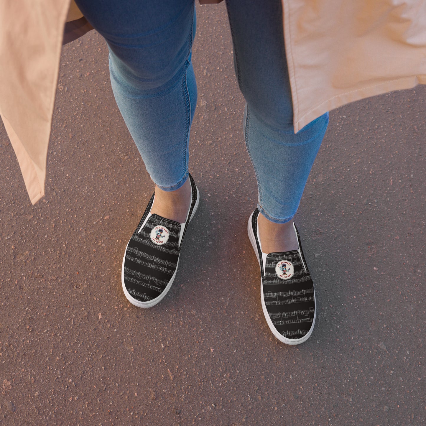 Cuckoofest '24 Women’s slip-on canvas shoes