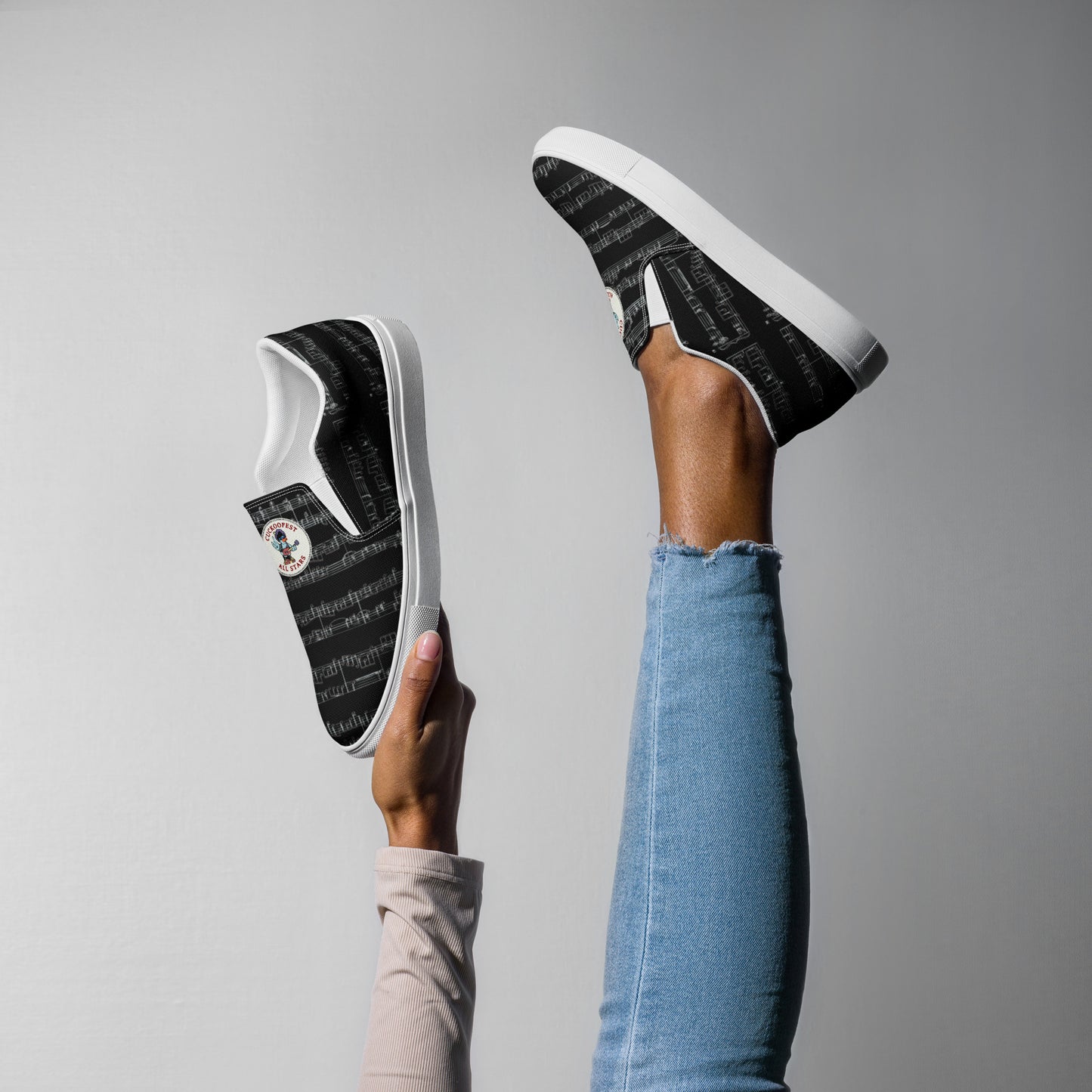 Cuckoofest '24 Women’s slip-on canvas shoes
