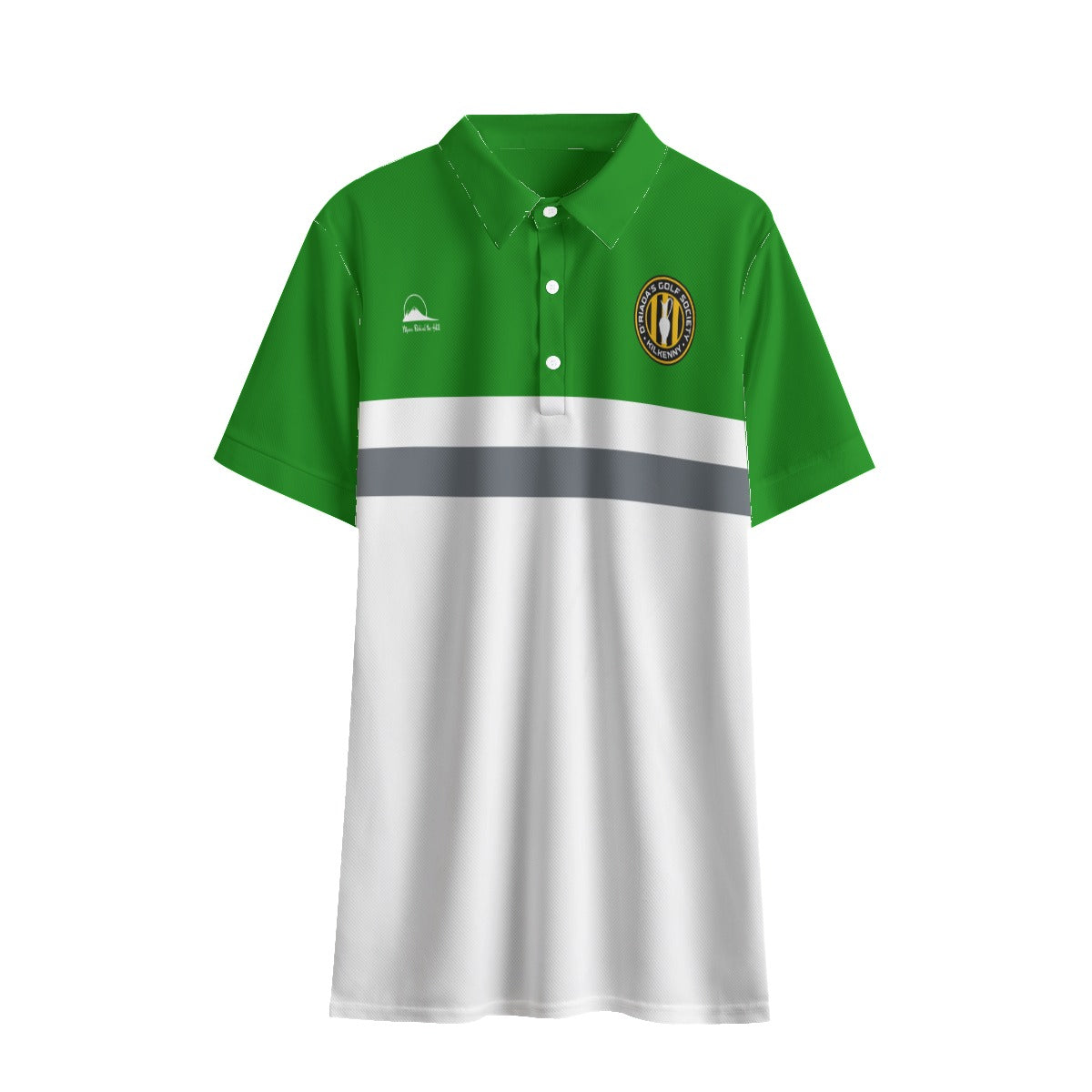 O'Riada's Golf Society Green & White Men's Polo Shirt | Birdseye