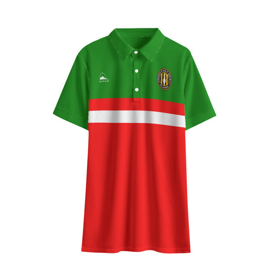 O'Riada's Golf Society Green & Red Men's Polo Shirt | Birdseye