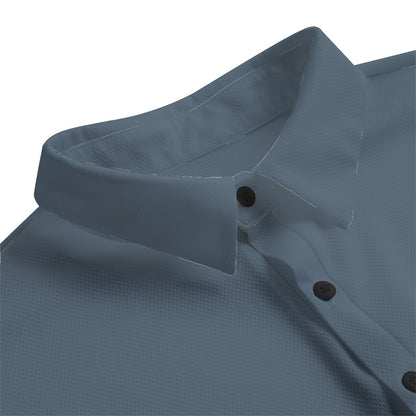 O'Riada's Golf Society Blue & Grey Camo Men's Polo Shirt | Birdseye