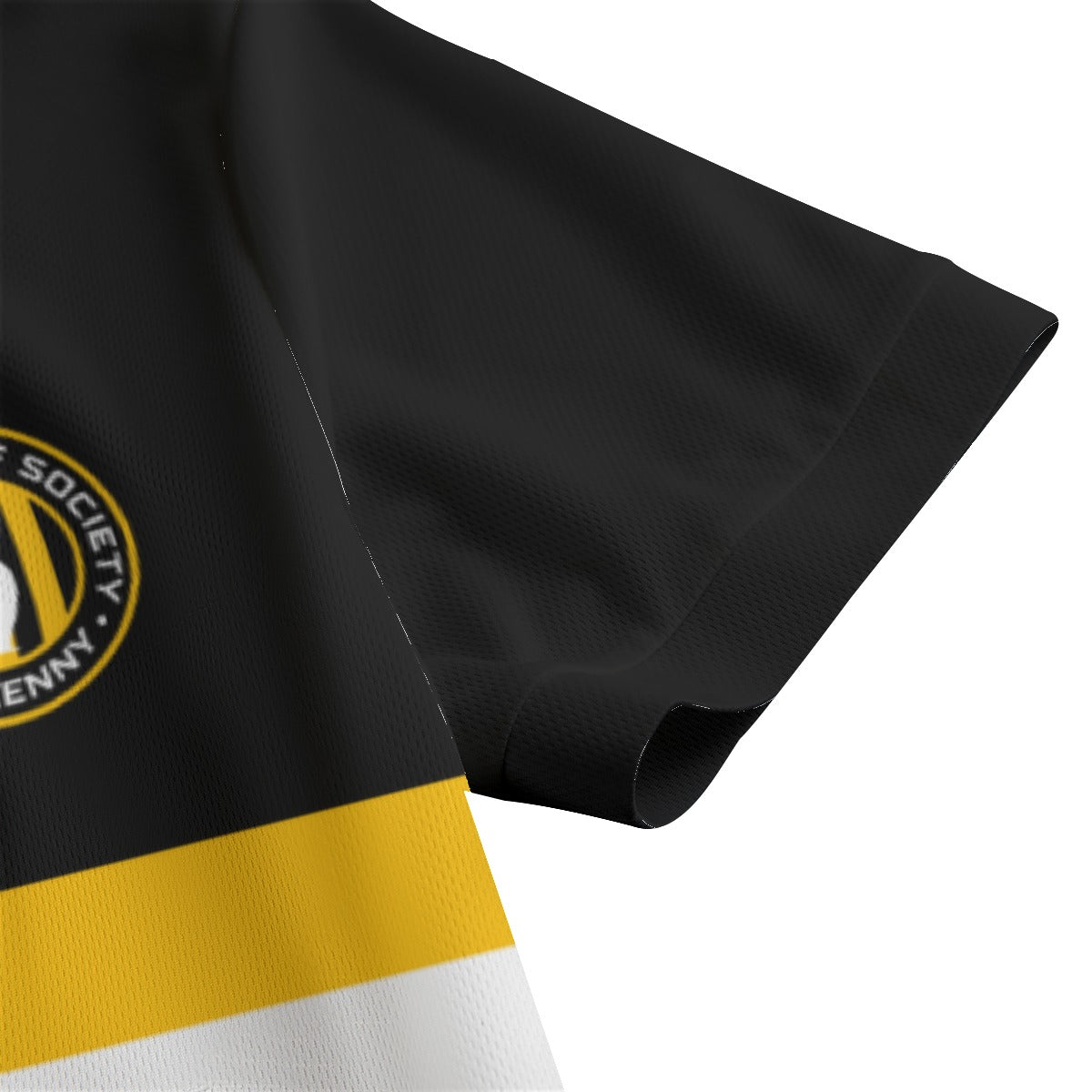 O'Riada's Golf Society Black & Amber Men's Polo Shirt | Birdseye
