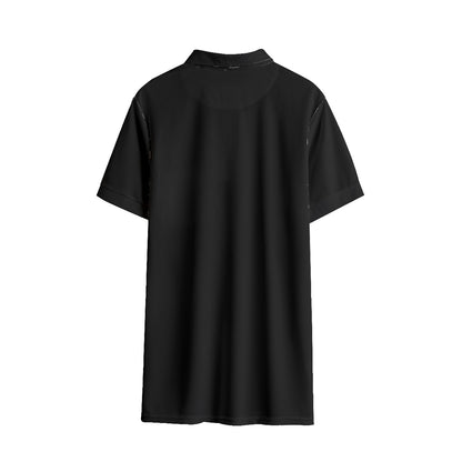 O'Riada's Golf Society Black & Amber Men's Polo Shirt | Birdseye