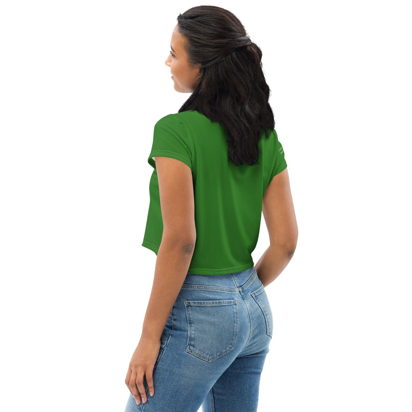 Women's Luimneaċ 1940 Retro Mick Mackey Limerick Supporter Crop Tee designed by Moon Behind The Hill available from Moon Behind The Hill 's Clothing > Shirts & Tops > Womens range