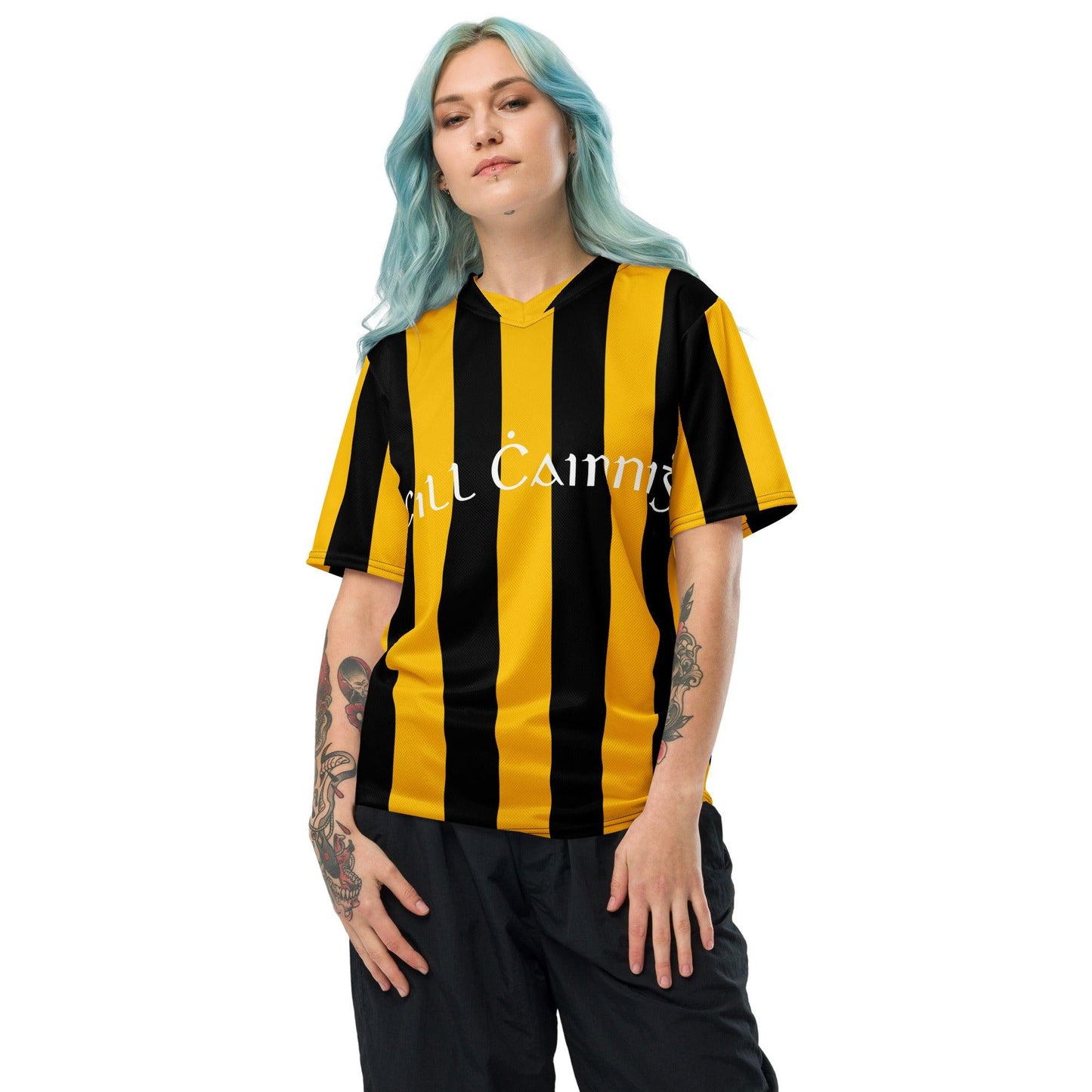 Kilkenny Recycled Polyester Unisex Sports Jersey - Designed by Moon Behind The Hill Available to Buy at a Discounted Price on Moon Behind The Hill Online Designer Discount Store