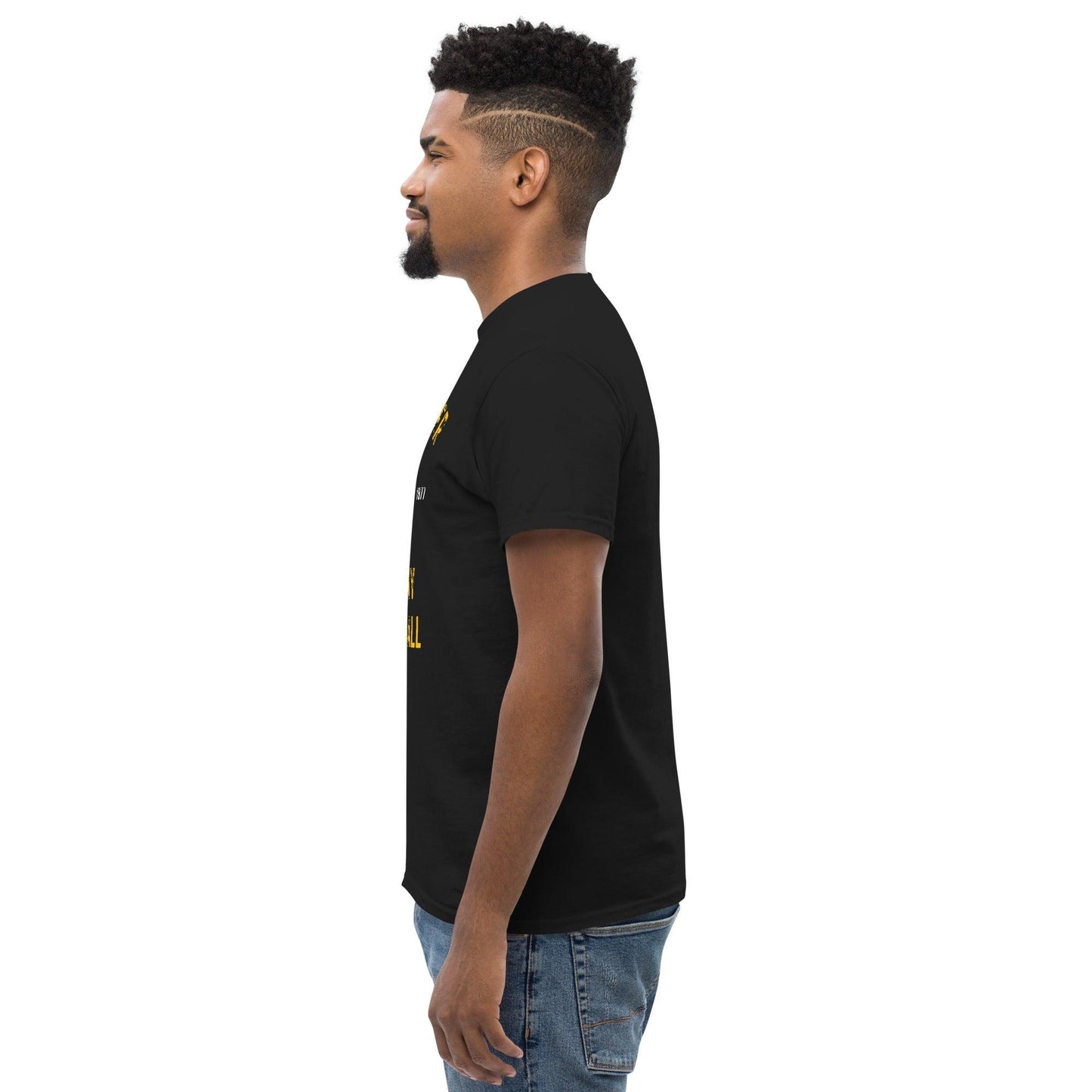 Club Amber Basketball Kilkenny Men's Classic Tee - Designed by Moon Behind The Hill Available to Buy at a Discounted Price on Moon Behind The Hill Online Designer Discount Store