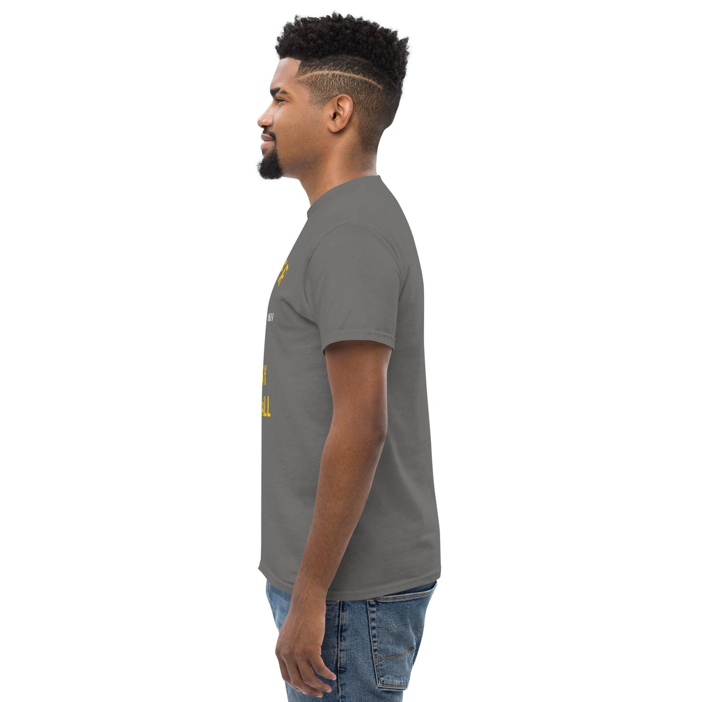 Club Amber Basketball Kilkenny Men's Classic Tee - Designed by Moon Behind The Hill Available to Buy at a Discounted Price on Moon Behind The Hill Online Designer Discount Store
