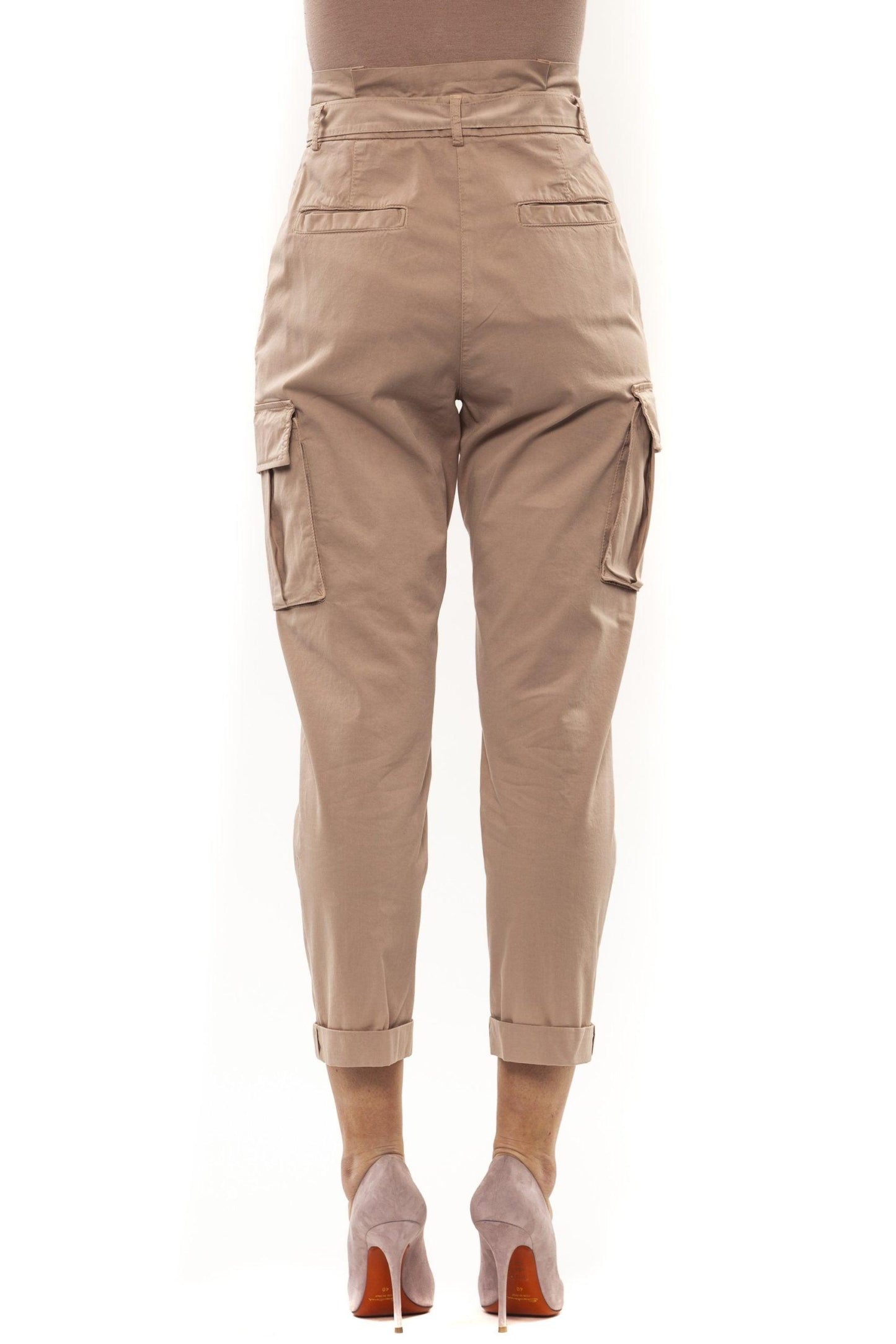 Rosa Pink Pocket Trousers With Slightly Stretch Pence designed by Peserico available from Moon Behind The Hill's Women's Clothing range