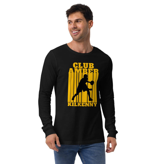 Club Amber Kilkenny Unisex Long Sleeve Tee - Designed by Moon Behind The Hill Available to Buy at a Discounted Price on Moon Behind The Hill Online Designer Discount Store