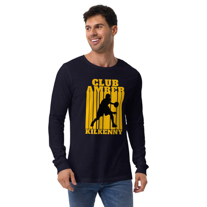 Club Amber Kilkenny Unisex Long Sleeve Tee - Designed by Moon Behind The Hill Available to Buy at a Discounted Price on Moon Behind The Hill Online Designer Discount Store